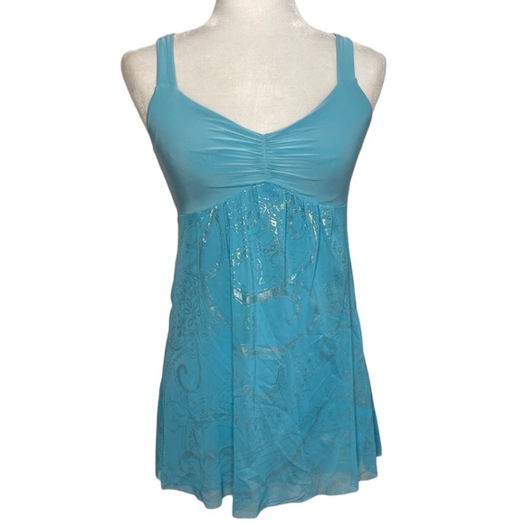 Express Tops - Y2K Express Mesh Tank Top